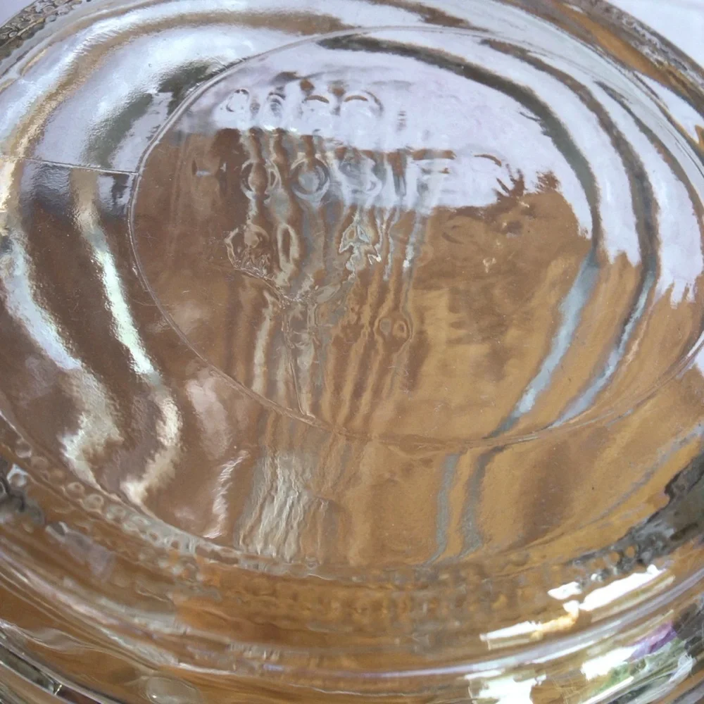 Vintage Hoosier Glass Clear Ribbed Glass Vase
